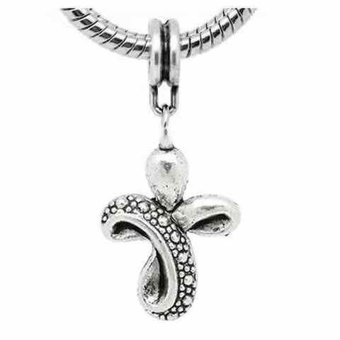 Cross Spacer European Bead Compatible for Most European Snake Chain Bracelet - Sexy Sparkles Fashion Jewelry - 2