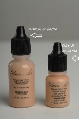 Glam Air Airbrush Water-based Large 0.50 Fl. Oz. Bottles of Foundation in 5 Assorted Light Satin Shades (For Normal to Dry Skin) - Sexy Sparkles Fashion Jewelry - 2