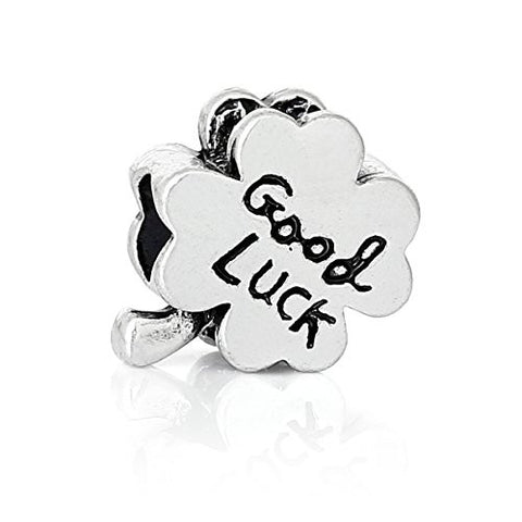 Good Luck Four Leaf Clover Bead Compatible for Most European Snake Chain Bracelet - Sexy Sparkles Fashion Jewelry - 1
