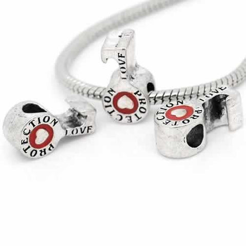 Key Protection Love Charm European Bead Compatible for Most European Snake Chain Bracelet - Sexy Sparkles Fashion Jewelry - 2
