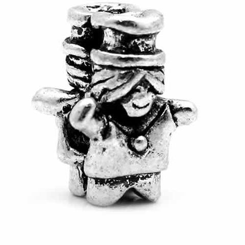 Little Girl with Magican Hat Charm Spacer Beads For Snake Chain Charm Bracelet - Sexy Sparkles Fashion Jewelry - 2