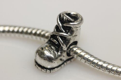 Baby Shoe Charm European Bead Compatible for Most European Snake Chain Bracelet - Sexy Sparkles Fashion Jewelry - 1