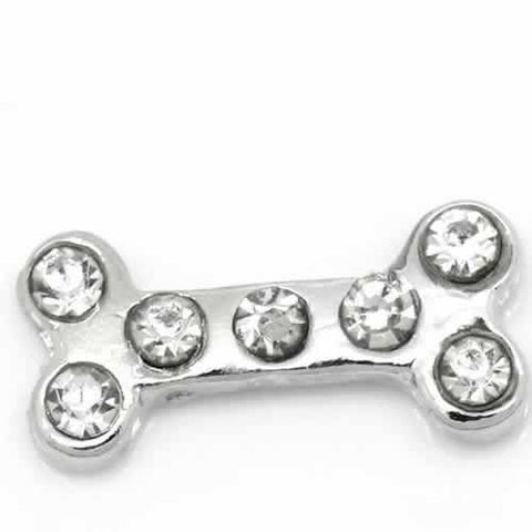 Dog Bone Floating Charm For Glass Living Memory Lockets - Sexy Sparkles Fashion Jewelry - 5