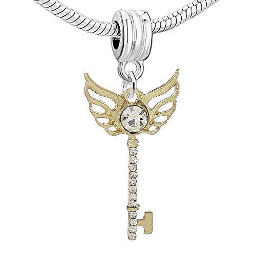 Key to My Heart Dangle Charm European Bead Compatible for Most European Snake Chain Bracelet - Sexy Sparkles Fashion Jewelry