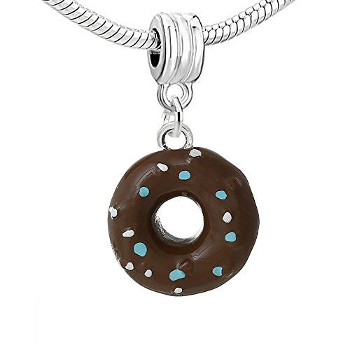 Resin Doughnut Dangle Charm Pendant For European Snake Chain Bracelet - Sexy Sparkles Fashion Jewelry