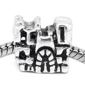 Princess Castle European Bead Compatible for Most European Snake Chain Bracelet - Sexy Sparkles Fashion Jewelry - 4