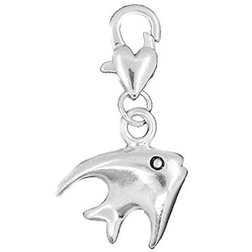 Clip on Fish Charm Pendant for European Jewelry w/ Lobster Clasp - Sexy Sparkles Fashion Jewelry