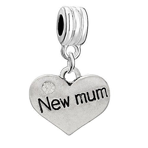 New Mum with Clear  Crystals - Sexy Sparkles Fashion Jewelry