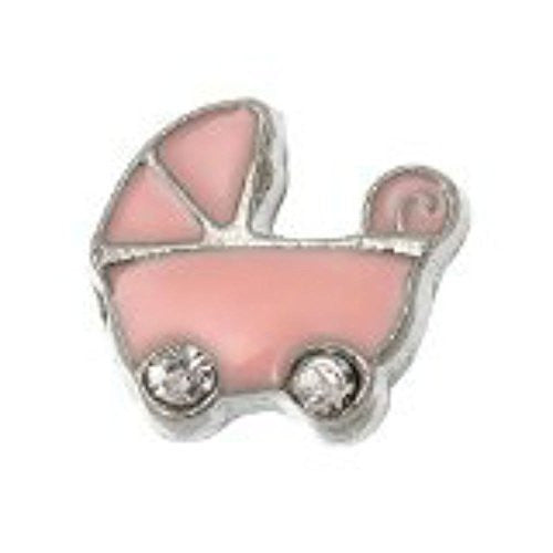 Baby Carriage Floating Charm for Glass Living Memory Locket Pendant - Sexy Sparkles Fashion Jewelry