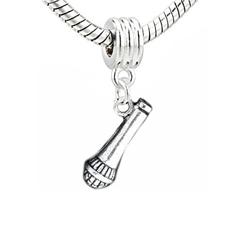 Microphone European Bead Compatible for Most European Snake Chain Bracelet