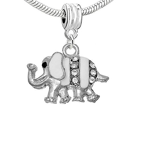 Elephant Dangle Charm Bead for European Snake Chain Charm Bracelet - Sexy Sparkles Fashion Jewelry