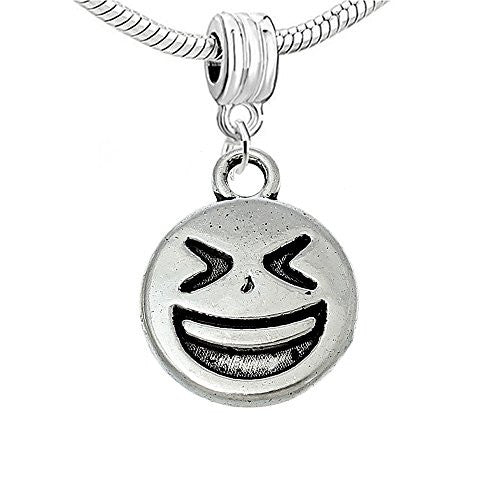 Facial Expression Charm for European Snake Chain Charm Bracelet (Laughing) - Sexy Sparkles Fashion Jewelry