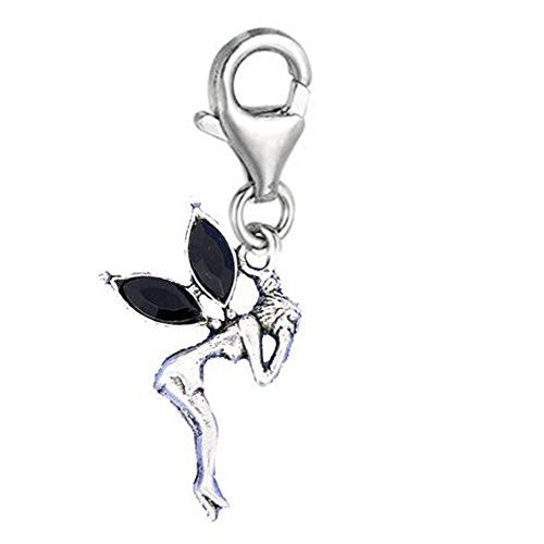 Clip-on Tinkerbell Charm Pendant for European Clip on Charm Jewelry w/ Lobster Clasp