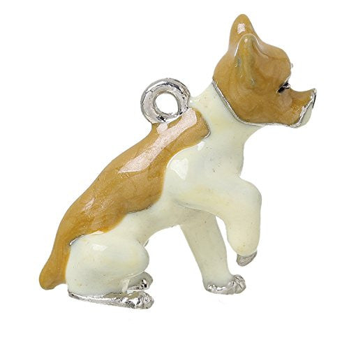 Dog lifting his paw Pendant Charm Bead for Bracelet or Necklace - Sexy Sparkles Fashion Jewelry - 1