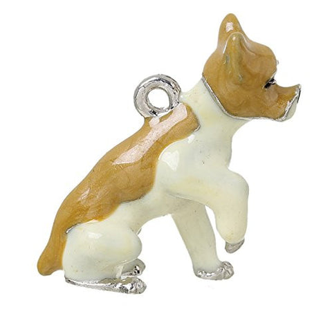 Dog lifting his paw Pendant Charm Bead for Bracelet or Necklace - Sexy Sparkles Fashion Jewelry - 1