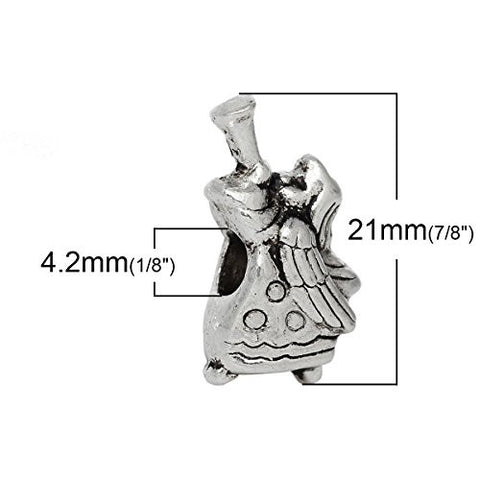 Angel with Blow Horn Dangle Charm European Bead Compatible for Most European Snake Chain Bracelet - Sexy Sparkles Fashion Jewelry - 3