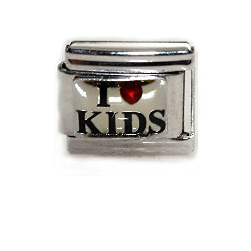 I Love My Kids Italian Link Bracelet Charm