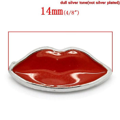 Lips Floating Charm For Glass Living Memory Lockets - Sexy Sparkles Fashion Jewelry - 3