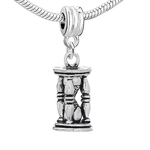Hourglass Dangle Charm European Bead Compatible for Most European Snake Chain Bracelet - Sexy Sparkles Fashion Jewelry