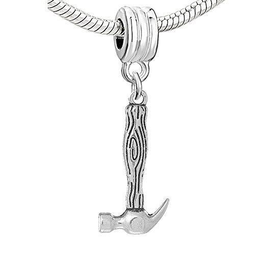 Work Tools Hammer European Bead Compatible for Most European Snake Chain Bracelet - Sexy Sparkles Fashion Jewelry