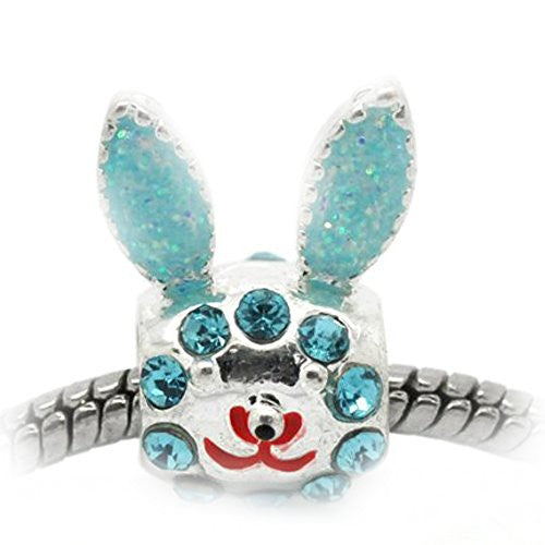 Rabbit Charm Spacer European Bead Compatible for Most European Snake Chain Bracelet - Sexy Sparkles Fashion Jewelry - 1