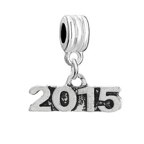 2015 Charm Dangle Bead Compatible with Snake Chain Bracelet