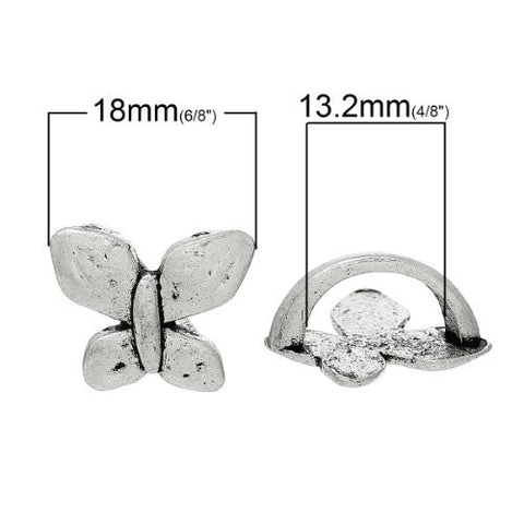 Charm Beads for Leather Bracelet/watch Bands or Wrist Bands (Butterfly) - Sexy Sparkles Fashion Jewelry - 2