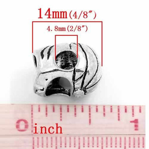 Motorcycle Helmet Charm European Bead Compatible for Most European Snake Chain Bracelet - Sexy Sparkles Fashion Jewelry - 3