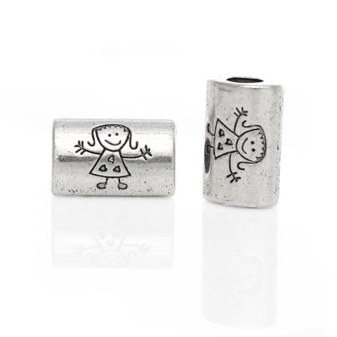 Little Girl Charm Bead Compatible with Snake Chain Charm Bracelet - Sexy Sparkles Fashion Jewelry - 3