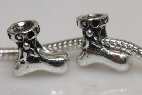 Christmas Stocking Charm European Bead Compatible for Most European Snake Chain Bracelet - Sexy Sparkles Fashion Jewelry - 1