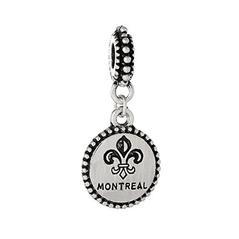State Charm Bead Spacer (Montreal)Spacer Bead for European Snake Chain Charm Bracelet - Sexy Sparkles Fashion Jewelry - 1