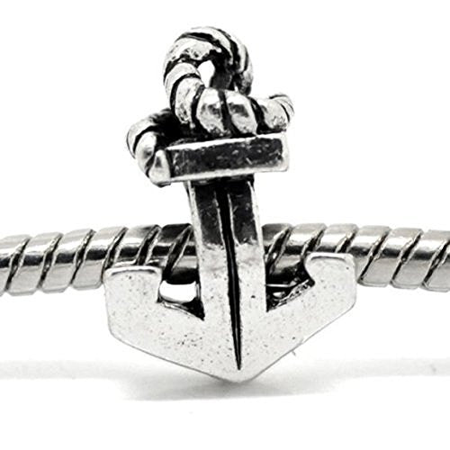Anchor With Rope Charms to From For Snake Chain Bracelets