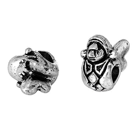 Beautiful Angel Charm Bead Spacer Compatible for Most European Snake Chain Bracelet - Sexy Sparkles Fashion Jewelry - 2