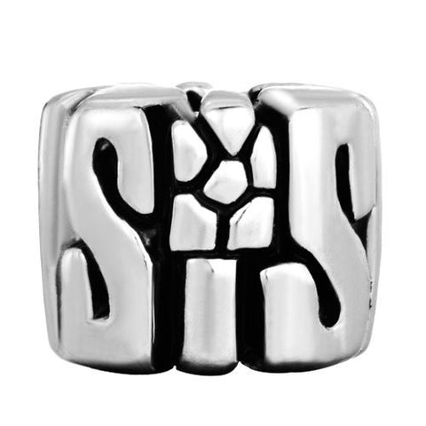 Sister Sis Charm Bead - Sexy Sparkles Fashion Jewelry - 3