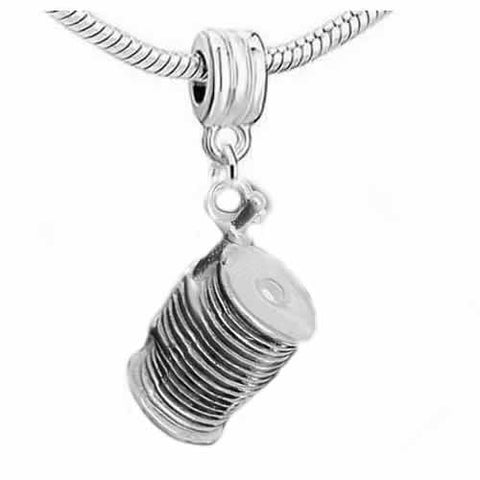 Spool of Thread Dangle Charm Beads For Snake Chain Charm Bracelet - Sexy Sparkles Fashion Jewelry - 2