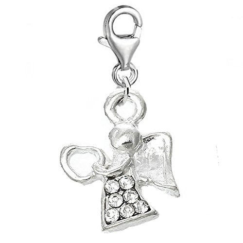 Angel Clip on for Bracelet Charm Pendant for European Charm Jewelry with Lobster Clasp - Sexy Sparkles Fashion Jewelry