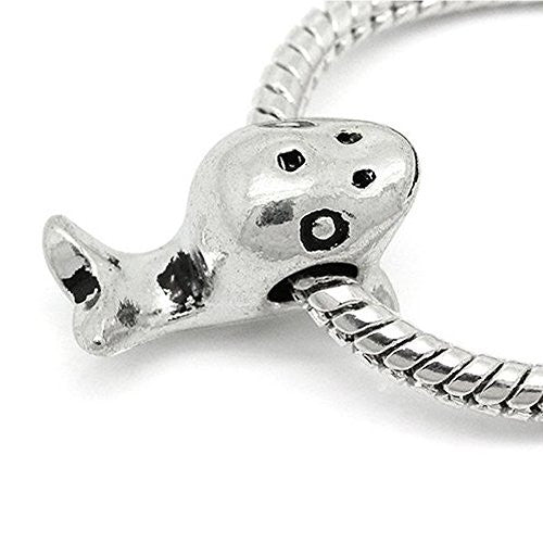 Dolphin Charm European Bead Compatible for Most European Snake Chain Bracelet