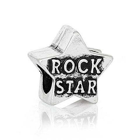 Rock Star Bead Compatible for Most European Snake Chain Bracelet - Sexy Sparkles Fashion Jewelry - 1