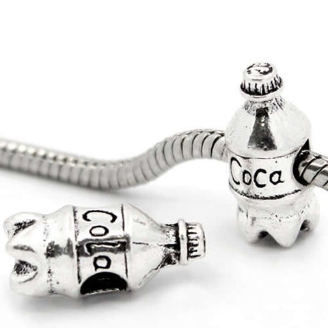 Bottle of Coca Cola European Bead Compatible for Most European Snake Chain Bracelet - Sexy Sparkles Fashion Jewelry - 2