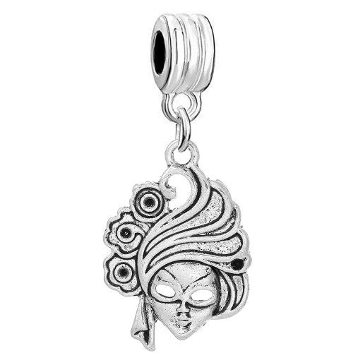 Mardi Gras Masquerade Charm Bead - Sexy Sparkles Fashion Jewelry