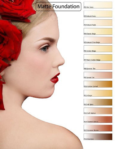 Glam Air Airbrush Water-based 0.50 Fl. Oz. Bottles of Foundation in 5 Assorted Tan Matte Shades (For Normal to Oily Tan/dark Olive Skin) - Sexy Sparkles Fashion Jewelry - 4