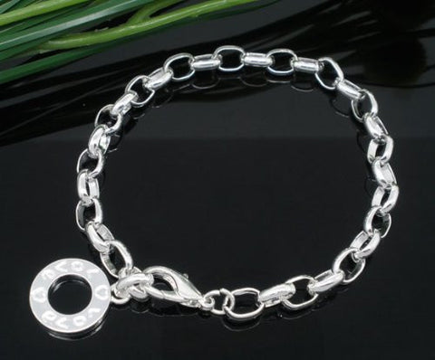 Silver Plated Bracelets Fit Link Chain Bracelet Charms 22cm - Sexy Sparkles Fashion Jewelry - 3