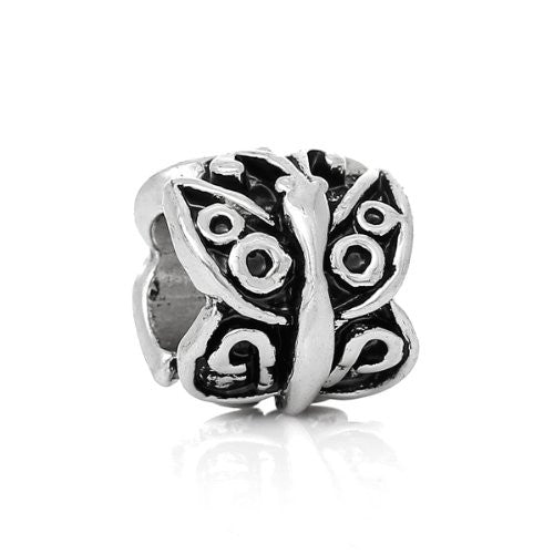 Butterfly on Charm Fits All Snake Chain Brand Charm Bracelet