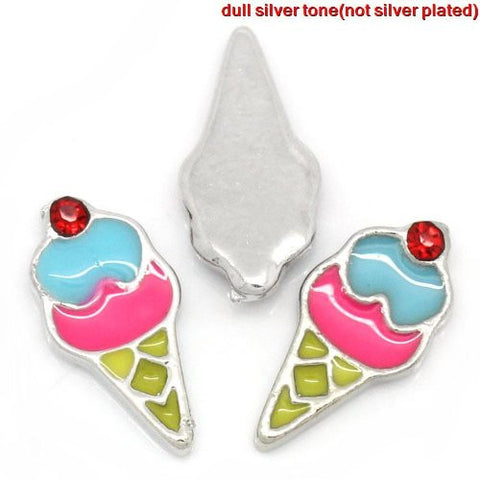 Ice Cream Floating Charm For Glass Living Memory Lockets - Sexy Sparkles Fashion Jewelry - 4
