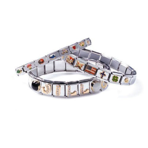 Peace Ribbon Italian Charm Bracelet Link - Sexy Sparkles Fashion Jewelry - 3