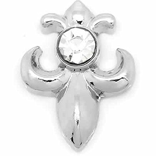Fleur-De-Lis Floating Charms For Glass Living Memory Lockets - Sexy Sparkles Fashion Jewelry - 1