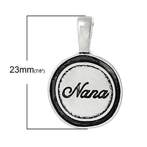Family Nana Charm Pendant Spacer Bead for European Snake Chain Charm Bracelet - Sexy Sparkles Fashion Jewelry - 3