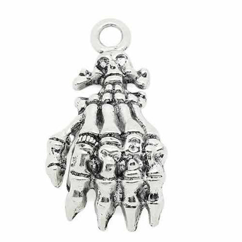 Halloween Skeleton Hand Charm Pendant - Sexy Sparkles Fashion Jewelry - 4