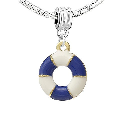 Lifesaver Dangle European Bead Compatible for Most European Snake Chain Bracelet - Sexy Sparkles Fashion Jewelry