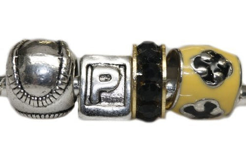 Pittsburgh Pirates Theme Charms for Snake Chain Charm Bracelet - Sexy Sparkles Fashion Jewelry - 5